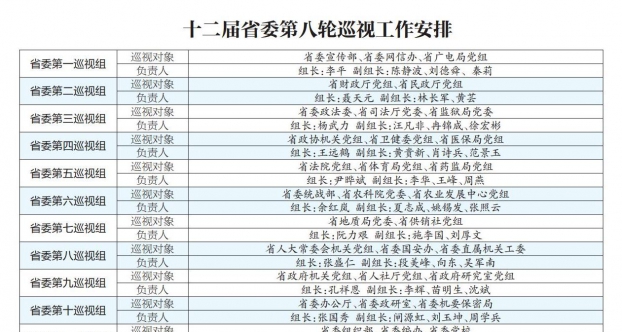 湖北省十二届省委第八轮巡视启动